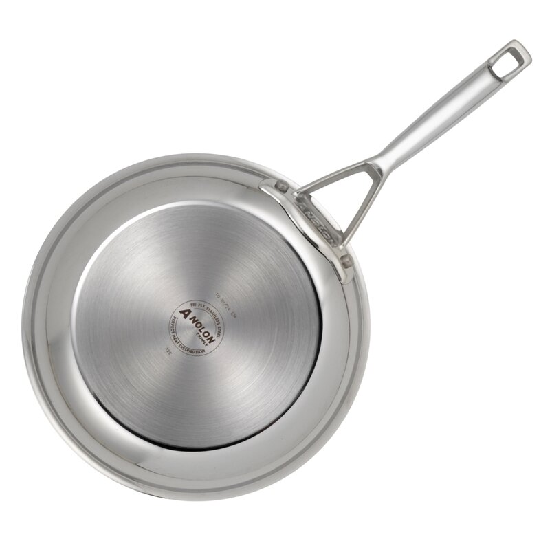 Anolon Tri Ply Stainless Steel 10.75 Stir Fry